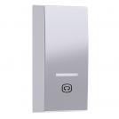 ACA LIGHTING - MODYS BUTTON WITH INDICATOR & SYMBOL INFR. 1M. SILVER 10101333134
