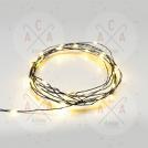 ACA LIGHTING - LED STRING LIGHTS WITH BLACK COPPER WIRE,  warm white light, IP20 XBW20WWCR