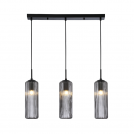 ACA LIGHTING - Пендел FAME Черен Опушено стъкло L640xW100xH1420mm 3xE27 LT19P3BK