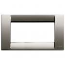 VIMAR - 16734.31 - Classica plate 4M metal black chrome
