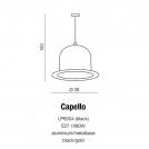 AZZARDO - CAPELLO LP 6004 aluminium/ metal base black/gold (4)