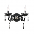 ACA LIGHTING -  SF63992WB WALL MOUNTED 2XE14 ACRYLIC BLACK+CHROME METAL 32X25CM PEGASUS 