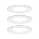 PAULMANN -  93460  LED recessed light Nova Coin basic set rigid IP44 round 78mm Coin✴ white matt