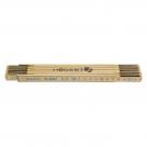 Högert Technik - Wooden folding rule 2 m, folds into 10 lengths -- HT4M262