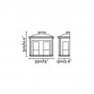 FARO - CERES-2 Black wall lamp Ref.71608  IP44 (2)