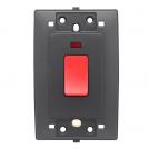 ELMARK - 27024 - DOUBLE POLE SWITCH 45A ANTHRACITE LECCE 