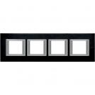 BTICINO - HA4802M4HXS rectangular cover plate 4х2modules - anthracite brushed metal