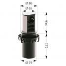 BACHMANN - B928.003 Модул ELEVATOR 2 броя евро контакт + контакт тип шуко с детска защита черен (1)