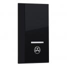 ACA LIGHTING - MODYS BUTTON WITH INDICATOR & SYMBOL VENTILATOR 1M. MATT BLACK 10101333516