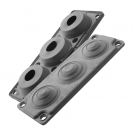MOREK - MC3 IP65 RAL 7035 grey Multigate (with pins)  MBA1C03L11