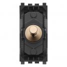 VIMAR - 2P 10A 2-way push butt.Vintage satingold - 22061.88