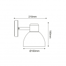 ACA LIGHTING - garden luminaire BEROM1WBK (1)