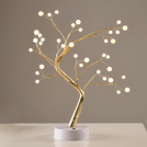 ACA LIGHTING - X1036152 ^ “TREE WITH BALL LIGHTS”, 36 LED LIGHTS WITH BATTERY (3xAA)/USB, WARM WHITE, IP20, 50cm