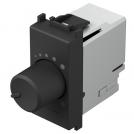 TEM - EM14SB Dimmer rotatable R=0-180W LED=0-180VA 1M, color Black matt, Modul