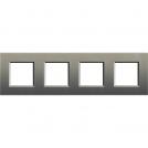 BTICINO - LNA4802M4AE Square cover plate 4х2modules -avenue-metal