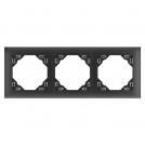 EFAPEL - TRIPLE FRAME BLACK 90930 TPM LOGUS 90 Aquarella