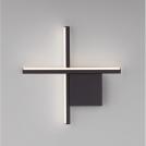 NOVA LUCE - Wall lamp L:30 W:4 H:30cm.  9006082  CROSS ⚡ LED 10W ⚡ 660Lm ⚡ 2700K ⚡ IP20 ✴ Sandy Black