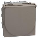 BTICINO - Socket SCHUKO 2P+E 16A with cover 2M color Stone Light Now YG4141P
