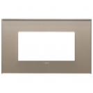 VIMAR - 22654.77 - Plate 4M mirror glass opal brown