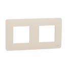 SCHNEIDER ELECTRIC - NU200444 cover frame - 2 gangs - 2 x 2 modules - ivory