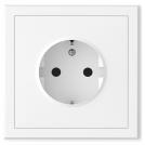 COmmel - Контакт ШУКО 16A с детска защита цвят БЯЛ мат Adria C043-516