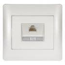 ELMARK - 112816E - COMPUTER SOCKET (CAT6e) WHITE METALLIC RHYME