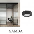 NOVA LUCE - Ceiling lamp  Ø25, H:10 cm.  9212312  SAMBA ⚡ LED 10W ⚡ 600Lm ⚡ 3000K ⚡ 230V ⚡ IP20 ✴ Sandy Black