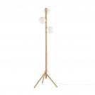 TKLighting - LAMP ESTERA 3XG9 3x8W white/wood 5809