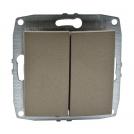 MONO ELECTRIC - MONO ELECTRIC - Double One Way switch DESPINA, 10A, MN-500-002325-102, BRONZE
