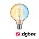 PAULMANN - 29159    Filament 230V Smart Home Zigbee 3.0 LED Globe G95 ⚡ E27 ⚡ 600lm ⚡ 7.5W ⚡ Tunable White dimmable ✴ Gold