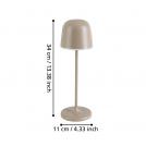 EGLO - table light MANNERA Ø:110mm 2,2W 200lm 3000K USB-port - 900461 (1)