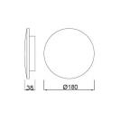 MANTRA - BORA BORA C0102 Ф12 LED 12W/3000K 1080lm white (3)