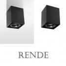 NOVA LUCE - Луна за повърхностен монтаж  Д:9.6,Ш:9.6, В:12.5 см.   9030429   RENDE ⚡ LED GU10 ⚡ 1x10W ⚡ 220-240V ⚡ IP20 ✴ Пясъчночерен