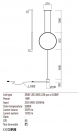 REDO GROUP - Пендел/лампион  SLICK 01-2197  LED 19W 3000K SBK (1)