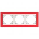 EFAPEL - TRIPLE FRAME RED/ICE 90930 TVG LOGUS 90 Animato