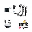 PAULMANN - Градински комплект за осветление 5183  Plug & Shine Attractively priced starter set Smart Home smik Gateway+LED garden spotlight