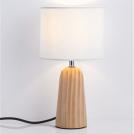 NOVA LUCE - Bedside lamp  D:16 H:30cm    9001080  OBY ⚡ LED E27 ⚡ 1x12Watt ⚡100-240Volt ⚡ IP20 ✴ Wood/White
