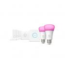 PHILIPS - HUE Стартов пакет сензори, датчик за движение, хъб и 2 RGBW лампи 872016915961700
