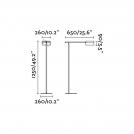FARO - floor lamp LOOP 29399 LED 6W, 600LM, 2700K (1)