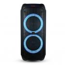 V-TAC - 40W Rechargeable Trolley Speaker With One Wired Microphone RF Control RGB 2*8 inch SKU: 8980