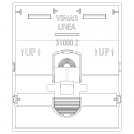 VIMAR - 31000.2CG In-line Лицев панел за in-line механизъм с индикация символ звънец 2М, Black (3)