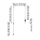 EGLO - pendant light PINETINA E27 1X40W - 900976 (2)