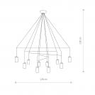 NOWODVORSKI - Пендел 7954 IMBRIA SOLID BRASS X • GU10 10x10W only LED • IP20 (1)