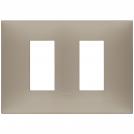 VIMAR - 09679.12 cover plate - 2 separate module matt dove grey color NEVE UP