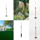 NOVA LUCE - Bollard  L:10, W:2.5, H:60 cm.    9030907  SLOT ⚡ LED 4W ⚡ 195Lm ⚡ 3000K ⚡ 24Vdc ⚡ IP65 ✴ Corten  