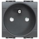 BTICINO - L4142 Socket french standard 2P+E 2mod 16A Anthracite 
