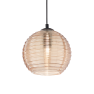 IDEAL LUX - pendant luminaire RIGA SP1 BIG AMBRA 241203 E27, 1X60W