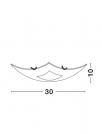 NOVA LUCE - ceiling luminaire THELTA 83102401 E27, 2x60W, L:30, H:10cm (2)