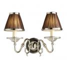 INTERIORS 1900 - Аплик   TILBURG nickel  twin 63725  E14, 2x40W