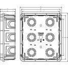VIMAR - V71321 - Flush mounting box 18-21M light blue (1)